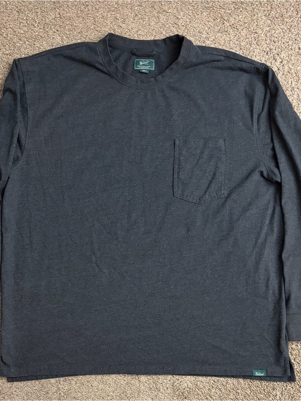 Woolrich Men's Long-Sleeve Pocket Tee - Black